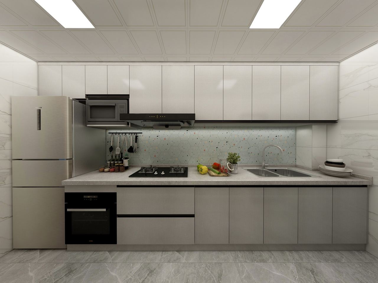 鵬鴻生態(tài)板全屋定制-現(xiàn)代簡約風格衣柜